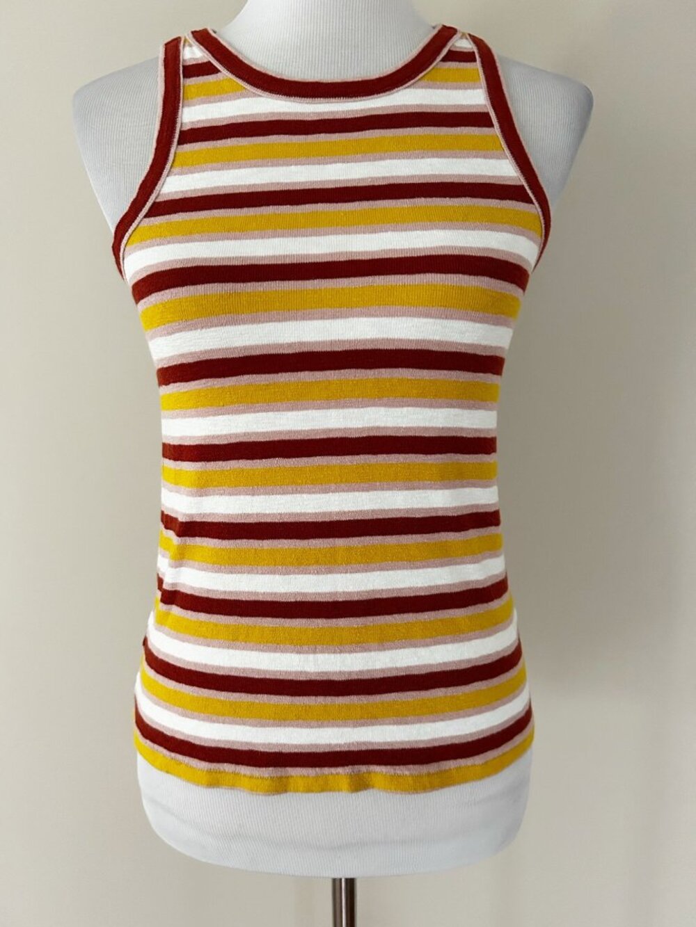 Madewell Striped Retro Tank Top Boho Summer Casual Size Small Women's
